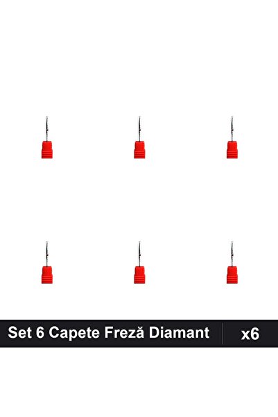 NAİLS Set 6 Capete Freză Diamant Unghii, Manichiura Profesională, Accesorii U...