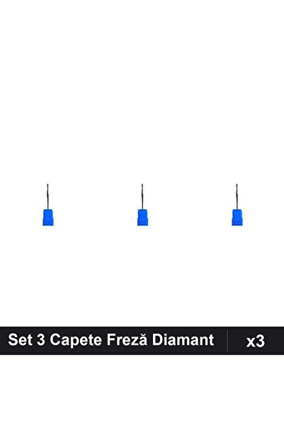 NAİLS Set 3 Capete Freză Diamant Unghii, Manichiură Profesională, Accesorii P...