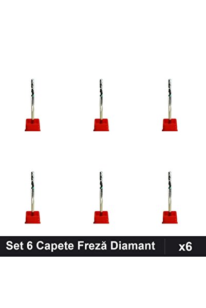 NAİLS Set 6 Capete Freză Diamant Unghii, Manichiură Profesională, Pedicură