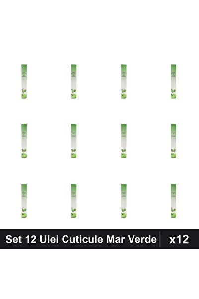 NAİLS Set 12 Uleuri Cuticule Tip Stilou Mar Verde, Manichiura Profesională