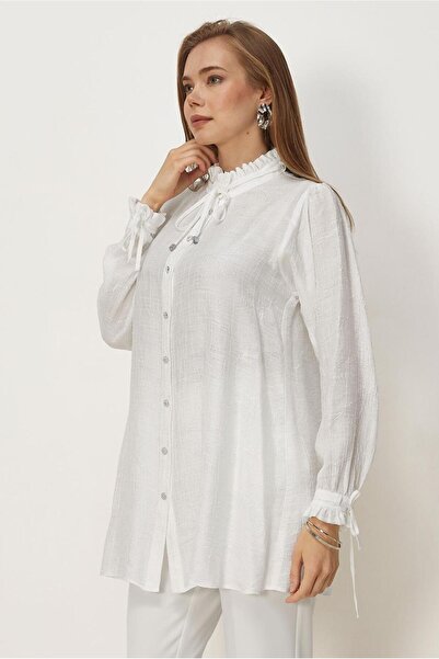 Alvina Tie-Up Detail Jacquard Tunic 46617