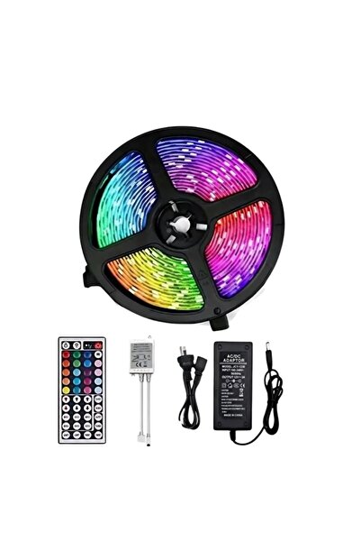 Sepetink شريط إضاءة LED RGB بطول 5 أمتار مع جهاز تحكم عن بعد 5050 شريط إضاءة ...