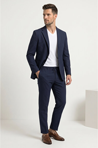 AtlasGiyim Men's Slimfit Suit with Pocketed Jogger Pants