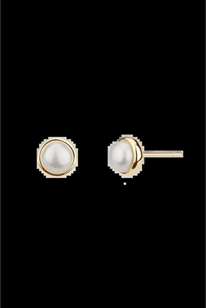 Lisa&Co. Cercei Argint Pearl Bead Argint placat cu aur galben / Perle de cult...