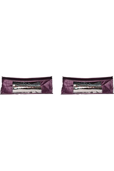 ETHNIC BAZAAR FZE غطاء ساري من الساتان مع نافذة أمامية شفافة، مبطن، 44×35×15 ...