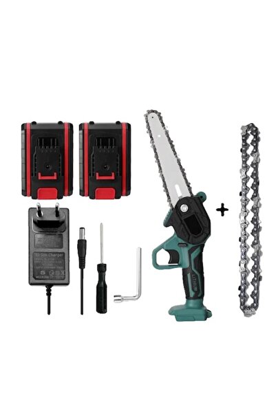 OEM Electric Chainsaw Set, 6 inch, ergonomic, portable, with 2 batteries and ...