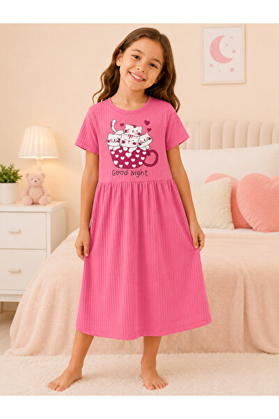 Melodikids Girl's Report Combed Cotton Fabric Dress