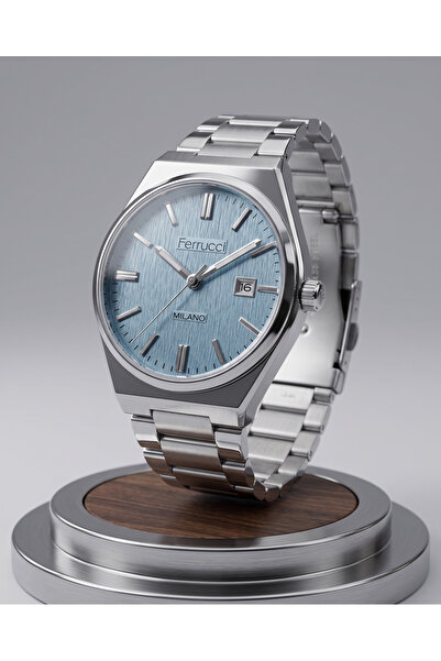Ferrucci Milano 28 mm Kadın Kol Saati Gold Rengi Çelik Kordon Beyaz Kadran Kü...