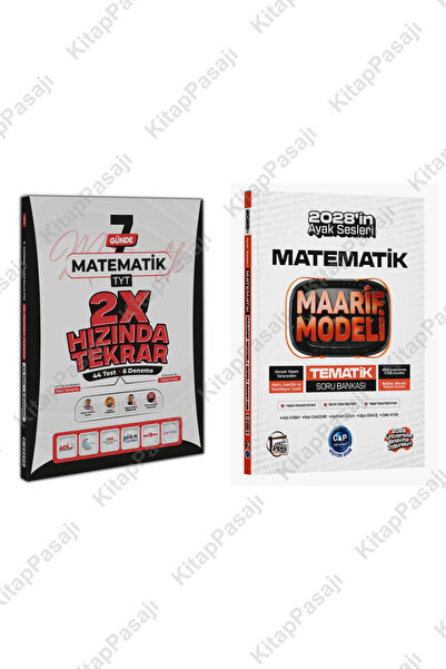 Ders Platosu Çap Matematik Maarif Modeli Tematik Soru Bankası ve TYT Matemati...