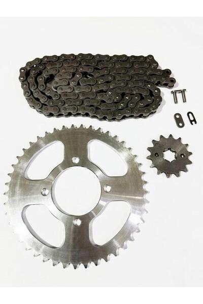 İthal YAMAHA YBR 125 ZİNCİR DİŞLİ SETİ 45T ARKA DİŞLİ - 14T ÖN DİŞLİ 120L ZİN...
