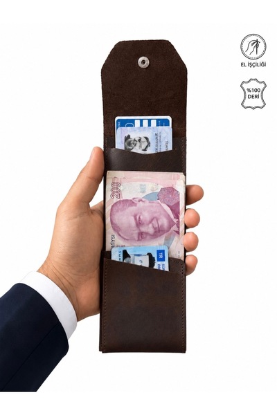 FT Viral Hakiki Deri Kartlık ve Nakit Cüzdanı