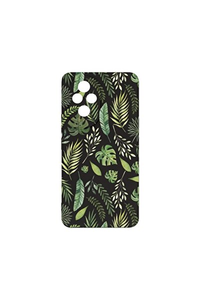 bestcase ¬Æ Husa Premium Silicon, Compatibila Cu Honor 200, Green leafs, SLIM...
