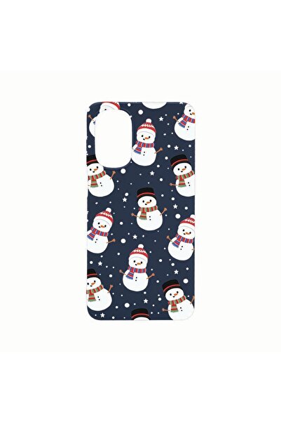 bestcase Силиконов калъф, съвместим с Motorola Moto G62 5G, Снежни човеци, Ус...