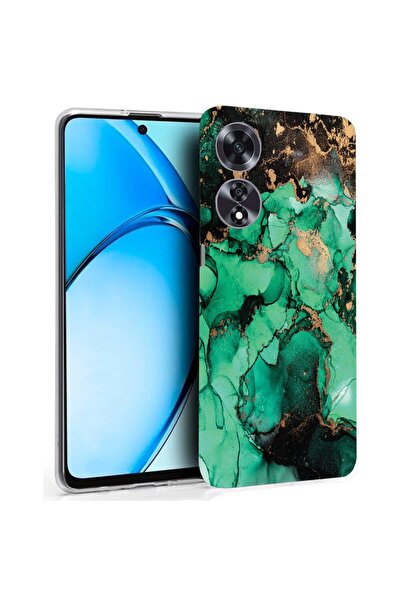 bestcase ¬Æ Husa pentru OPPO A60 4G, Clear Silicon 2MM, Dark Marble, Antisoc,...