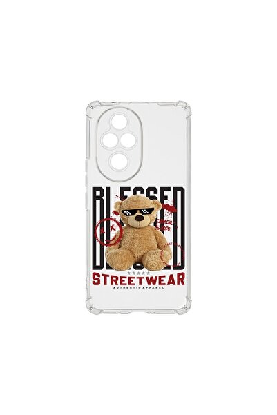 bestcase Husa Anti Shock 1.5MM, compatibilă cu Honor 200 Pro, Teddy Bear Bles...
