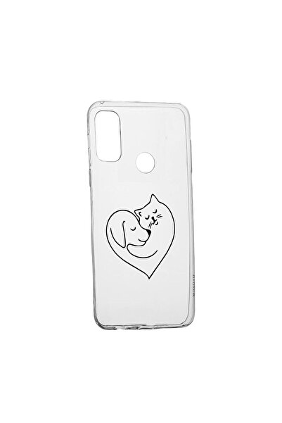 bestcase Husa Silicon Compatibila cu Motorola Moto E40, Dog And Cat Love, rez...