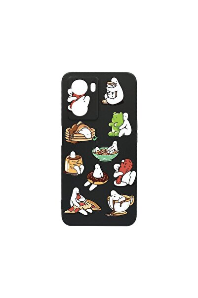 bestcase SLIM SIlicon 0.8MM Case, Compatible with OPPO A57s, Eating Is My Hob...