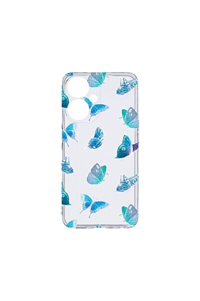 bestcase Διαφανής Θήκη Σιλικόνης 2MM, Συμβατή με OPPO A59 5G, Σχέδιο Πεταλούδ...