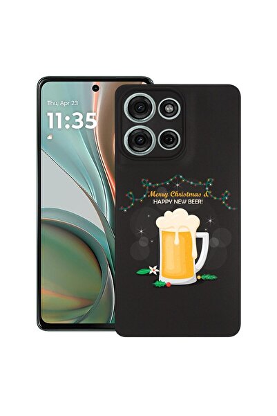 bestcase Θήκη για Motorola Moto G15, Χαρούμενο Νέο Μπύρι!, Λεπτή σιλικόνη 0.8...