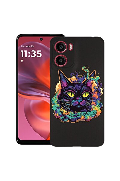 bestcase ¬Æ Husa pentru Motorola Moto E15 / Moto G05, Dream Colors - Black Ca...