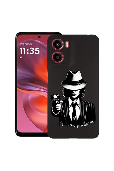 bestcase ¬Æ Husa pentru Motorola Moto G05, Gangster Woman, Slim Silicon 0.8MM...
