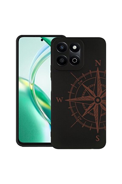 bestcase Калъф за Honor 200 Smart, Тънък силиконов, Компас, Защита на камерат...