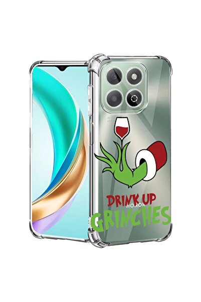 bestcase Съвместим калъф за Honor X8C, Удароустойчив 1.5ММ, Гринчове - Пийте,...
