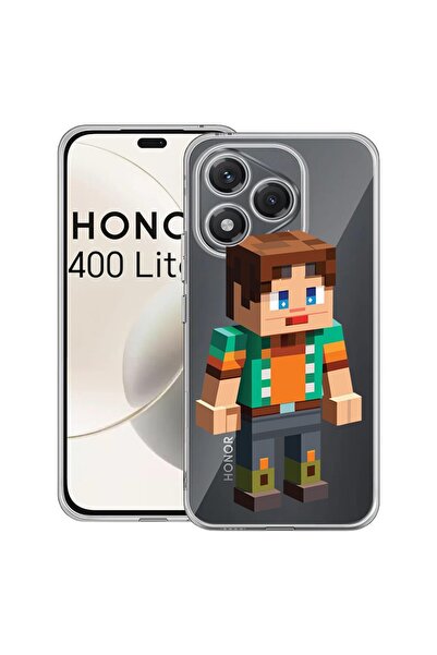 bestcase Husa pentru Honor 400 Lite 5G, BestCase¬Æ Clear Silicon 2MM, Minecra...