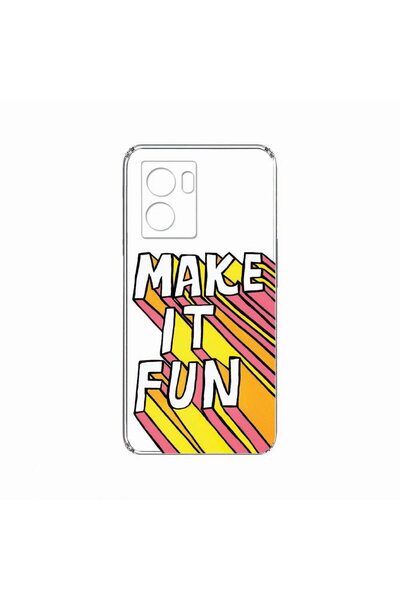 bestcase Λεπτή θήκη σιλικόνης 2 χιλιοστών, Συμβατή με OPPO A57s, Make It Fun,...