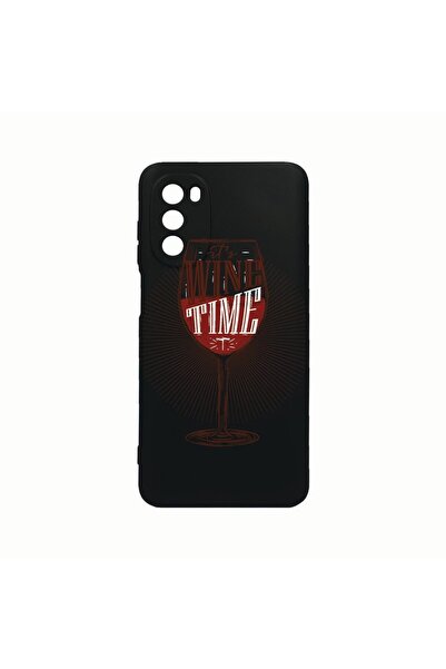 bestcase Husa Silicon, Compatibila cu Motorola Moto G82 / Moto G52, Wine Time...