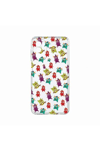bestcase Силиконов калъф, съвместим с Motorola Moto G82 / Moto G52, Монстри, ...