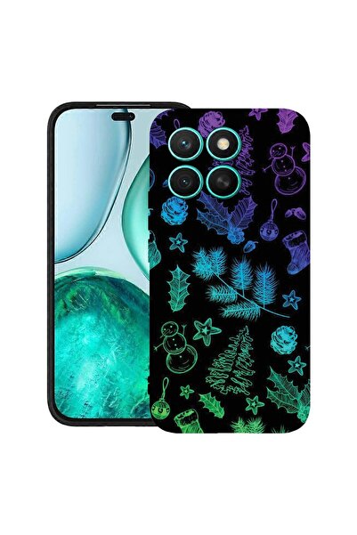 bestcase Калъф за Honor X8C, Коледен десен, Тънък силиконов 0.8ММ, Удароустой...