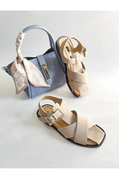 Of&Off Women's Genuine Leather Sandals