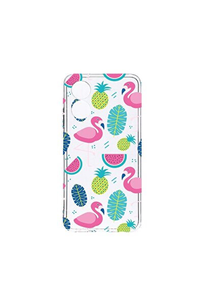 bestcase Διαφανής Θήκη Σιλικόνης 2MM, Συμβατή με OPPO A17, Φλαμίνγκο, Αντικρα...