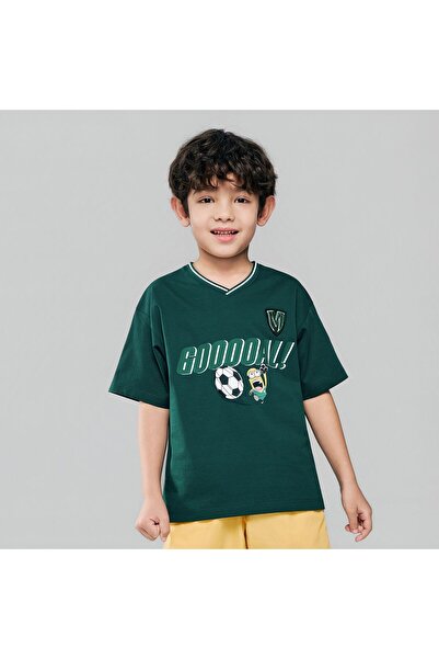 Giordano تي شيرت مطبوع عليه كأس العالم للأطفال من مينيونز