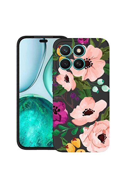 bestcase ¬Æ Husa TPU Ultra Slim Compatibil cu Honor X6c, cu Design Pastel Flo...