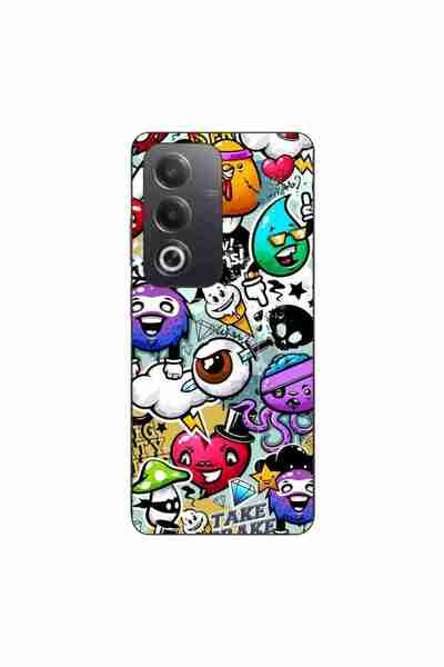 OEM Husa compatibila cu Oppo A80 Silicon Gel Tpu Model Pop Art Graffiti