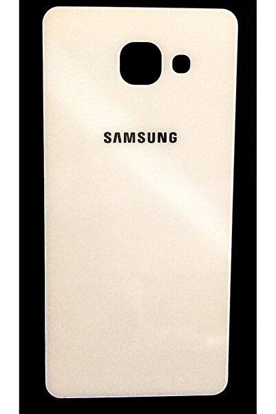 Samsung Galaxy A5 2016 A510 Uyumlu Arka Kapak Pil Kapağı Cam Beyaz