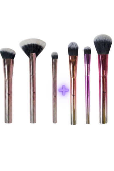 nascita 3-Piece Metallic Makeup Brush Set (442+443+444) Nasbrushset103 + 3-Pi...