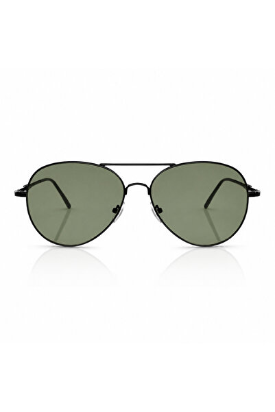 Matteo Ferari Ochelari de Soare Barbati Aviator Negri cu Lentile Verzi UV400 ...