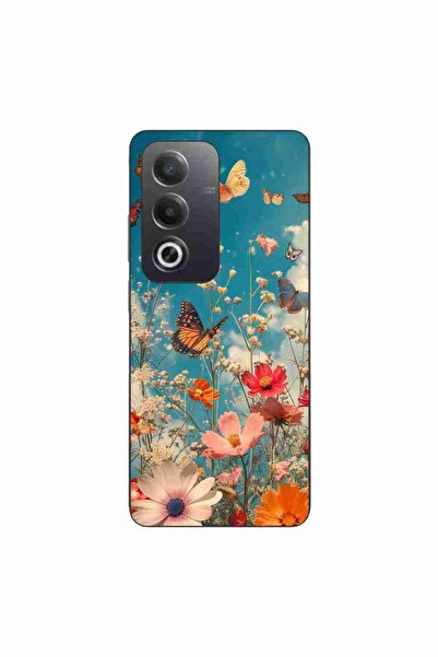 OEM Husa compatibila cu Oppo A80 Silicon Gel Tpu Model Flori si Fluturi