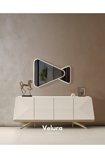 Velura Home & Living Vakko Konsol - Gold (Ayna Dahil)