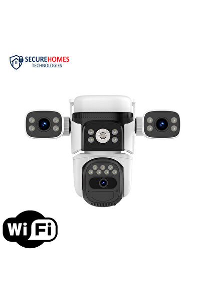 OEM Camera Supraveghere WIFI Tripla SecureHomes cu 3 Lentile 2MP