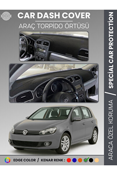 COLONY VOLKSWAGEN GOLF 6 (2008-2012) Torpido Örtüsü Ön Göğüs Koruma Tam Uyum ...