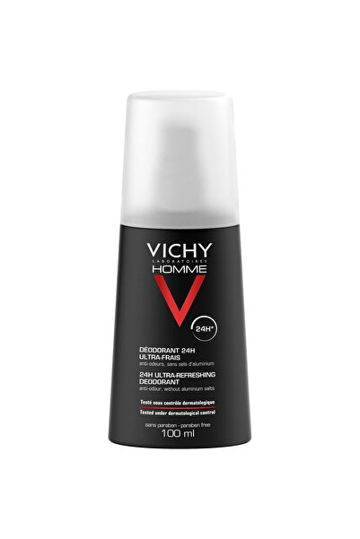 Vichy Ultra-Fresh Deodorant 24-hour Wood-Scented Deodorant - Spray 100 ml