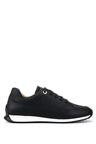 Tamer Tanca Women's Genuine Leather Black Floater Sneakers & Sports Shoes