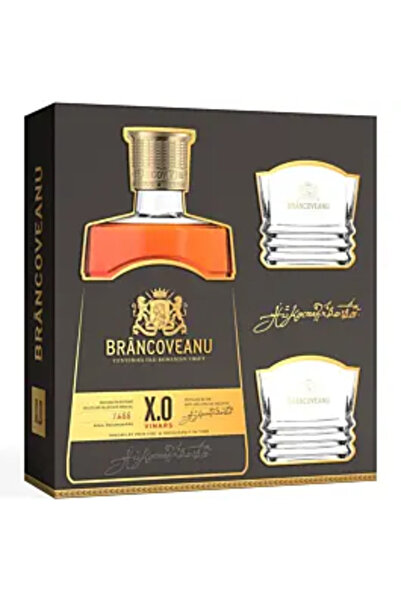 Brancoveanu Brandy X.O, 0.7l + 2 pahare