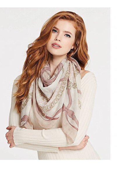 Guess Scarf 70 X 180 Shawl Scarf Awu517Pol03 - Rose
