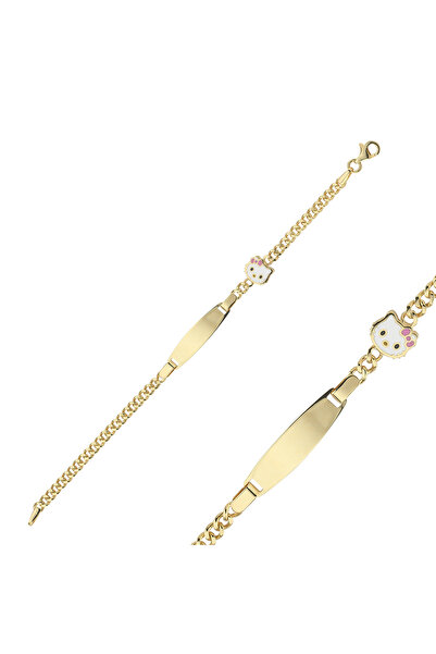 ALESSA GOLD Hello Kitty Çocuk Altın Künye