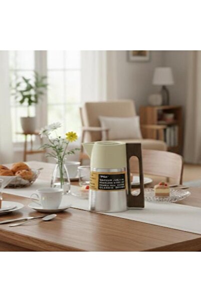 laverahome ترمس شاي وقهوة - عزل حراري - ستانلس ستيل-١ لتر